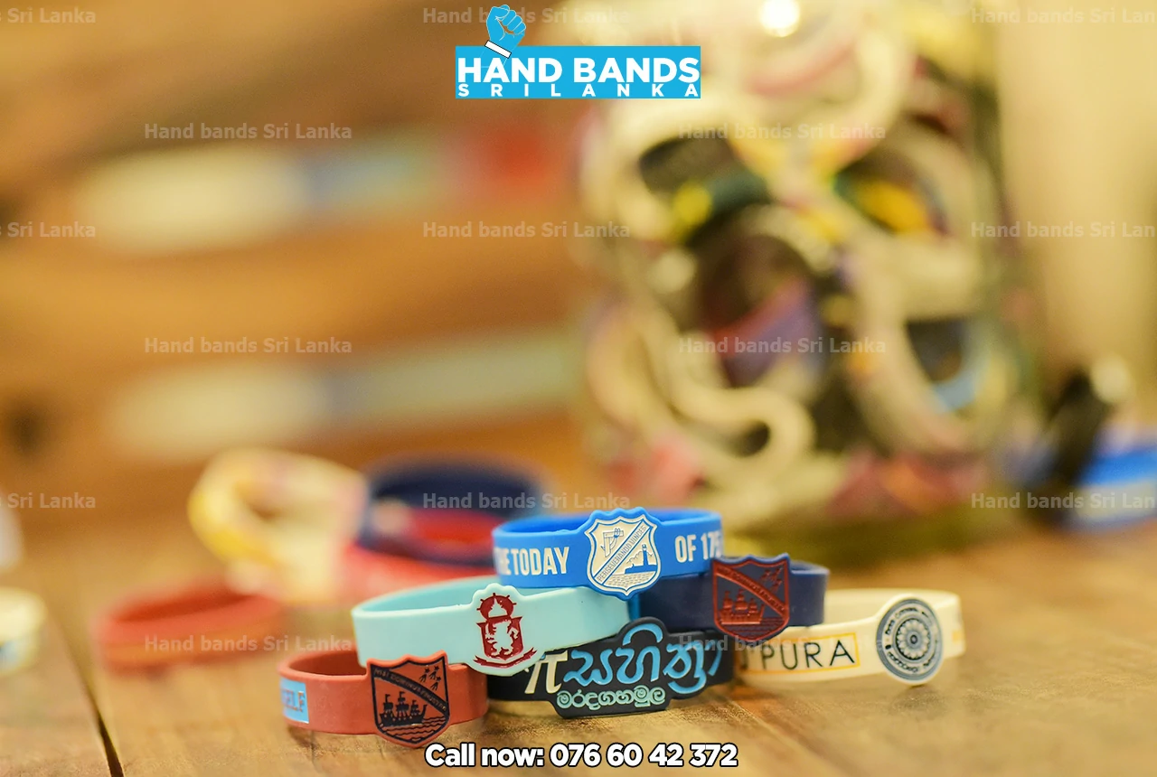 FIGURED silicone handband / wristbands design colection for school and university events in sri Lanka