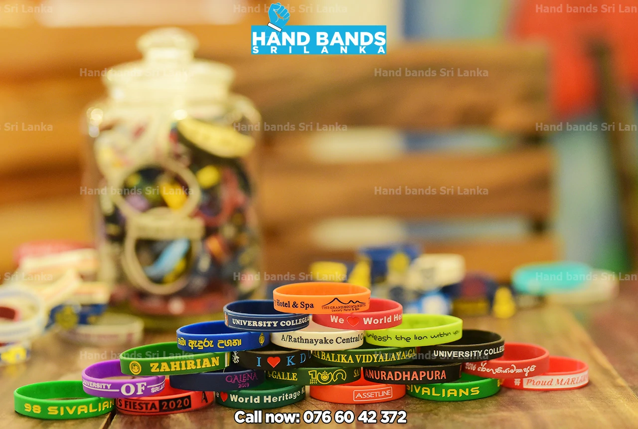  customized multi colour Debossed silicone wristbands design collection for school events in Sri Lanka