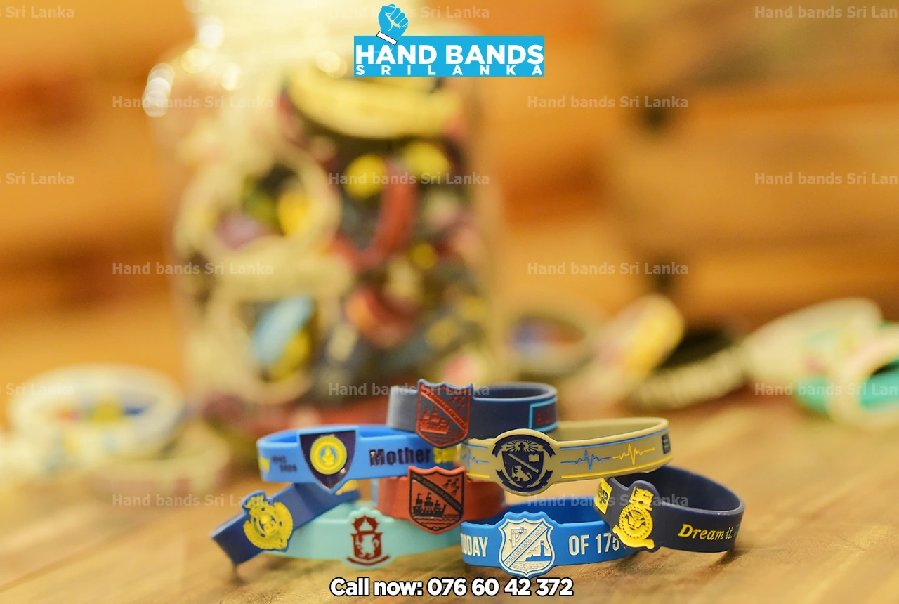 FIGURED silicone handband / wristbands design colection for school and university events in sri Lanka